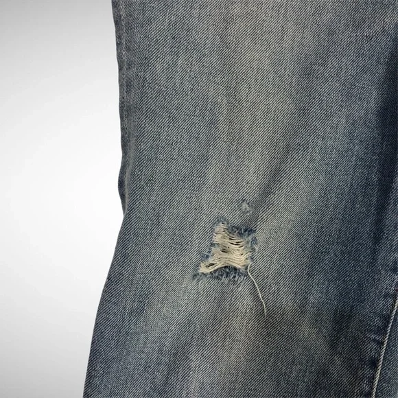 J Crew Light Wash Ripped Slim Boyfriend Jeans Size 29 High Waist - Picture 10 of 13